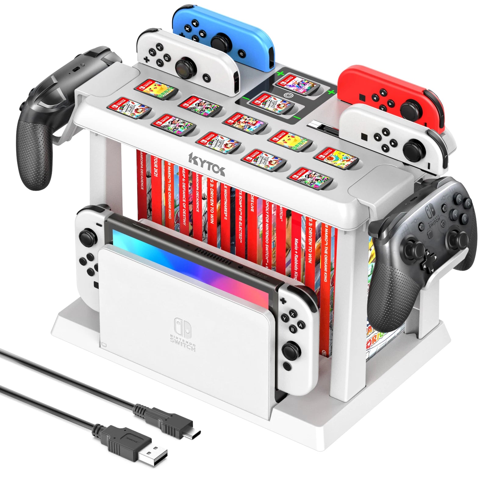 Cargador Pro Controller Super Mario Nintendo Switch